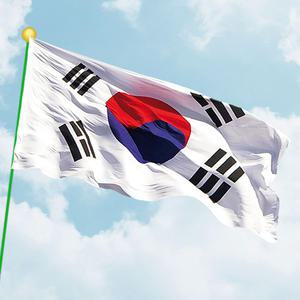 PVC 가정용 태극기 세트 깃발 깃대 보관함