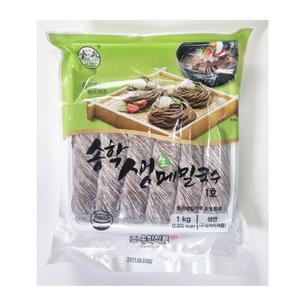 송학 생메밀국수 1kg(6인분/모밀소바면) X 10개입 BOX
