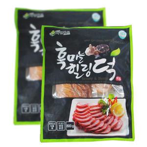 자연푸드 흑마늘 힐링덕훈제오리슬라이스 800g 2개