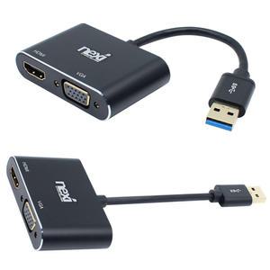 NX-U30HDV USB젠더 USB3.0 to HDMI VGA 멀티 컨버터 무전원 영상 출력 NX897