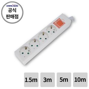 동양전자 국내산 4구 메인스위치 멀티탭 콘센트 (과부하차단)