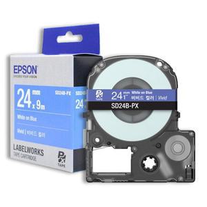 엡손 앱손 정품 라벨 테이프 카트리지 24mm SD24B-PX