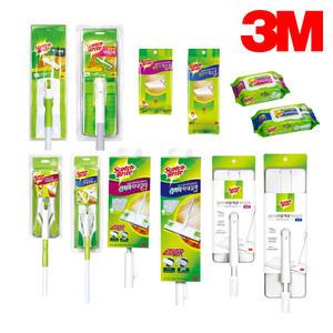 3M 스카치브라이트 막대 걸레 밀대 바닥 마루 먼지 머리카락 물걸레 정전기 청소