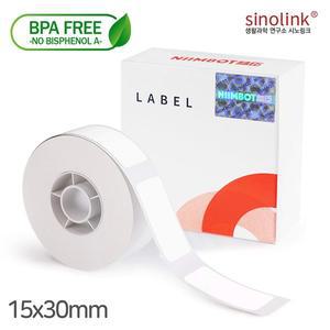 [시노링크] NIIMBOT D11 D110 라벨프린터 라벨지 A-8) 화이트 15x30mm
