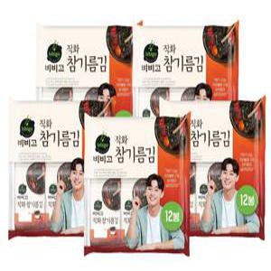 CJ 명가직화 참기름김 4.5g x 12 x 5