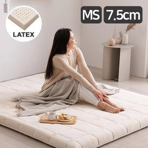 삼익가구 MS오가닉 천연 라텍스 토퍼 매트리스 풀세트 7.5cm방수속커버 보관끈 포함