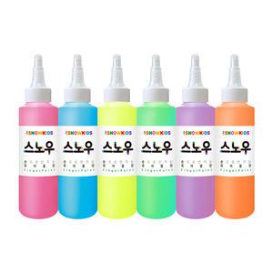 [스노우키즈] 스핑 스노우물감 140ml 6색 유아물감 핑거페인트
