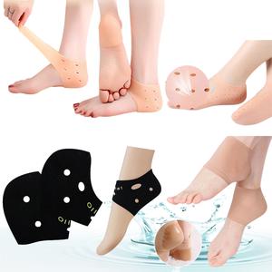 발꿈치 패드 발 각질 양말 제거 뒤꿈치 갈라짐 풋 케어 실리콘 뒷꿈치 보습 보호대 발바닥 건조 덧신 힐링