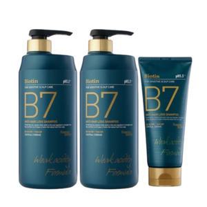 포레스트스토리 B7 안티헤어로스 샴푸 1000ml x 2개 + 200ml (총 2200ml)