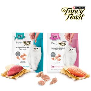 퓨리나 팬시피스트 퓨얼리 고양이간식 연어/참치 30g 5팩~10팩