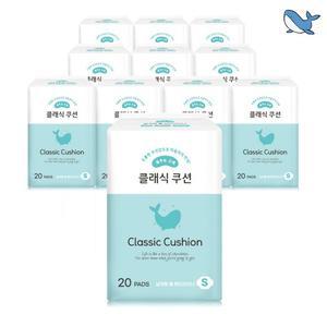 춤추는고래 날개형 롱 팬티라이너 20P X 10팩 / 총 200매