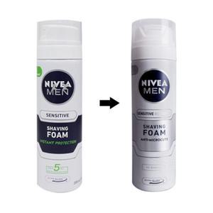 화이트 젤 타입 니베아 쉐이빙 폼 면도 크림 수염 면도 쉐이빙 젤