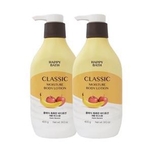 [해피바스] 해피바스 정말 촉촉한 바디로션 400g x2