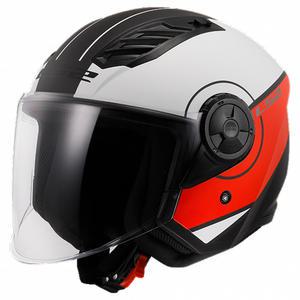 LS2 헬멧 OF616 AIRFLOW II COVER MATT WHITE RED 24년 신제품 오픈페이스 헬멧 최상의착용감