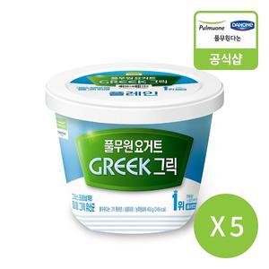 [풀무원 다논] 그릭 빅팟 플레인 (400g)X5개