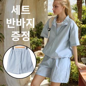 여자골프반팔 아노락티셔츠 여름골프웨어 반바지세트
