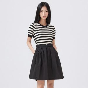 [케네스레이디](대구신세계)자수 스토퍼 밴딩 스커트 EWSKOE0300