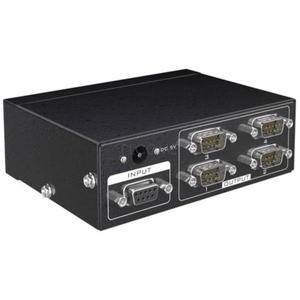 산업용 양방향 RS232C 직렬 포트 분배기 COM DB9 디스트리뷰터 115.2Kbps 30M 1x4