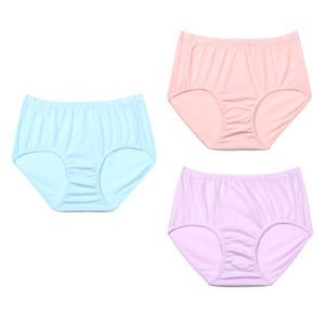 트라이 여성 순면 맥시 팬티세트 3매 국내생산 순면팬티 국산면팬티