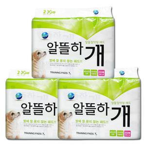 오션 알뜰하개 패드 200매 x 3개 42cm x 52cm 강아지패드