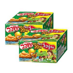오리온 고래밥 초코송이 고래송이미니 믹스 20팩 x 2개 과자 간식 스낵 비스킷