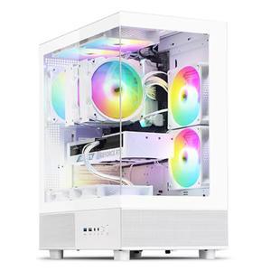 :다크플래쉬 darkFlash DB330X RGB 강화유리 컴퓨터 PC 케이스 (화이트)