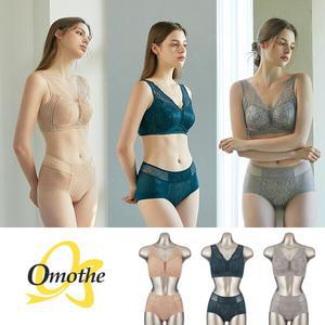 쿨맥스 빅사이즈 노와이어 브라팬티(OMBBBR01_6SB) 6종 B형