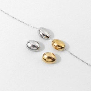 비즈아이 [8-039-16]써지컬스틸 펜던트 콩알통과형 9.4x7.8mm ,1개