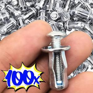 패널, 개, 4 벽 키트, 패스너, 너트 잭 리벳 번호판 나사 꽃잎 볼트 100 금속 모양 클램프 너트,