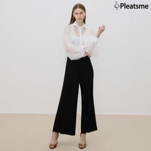 (25SS) 플리츠 이지 와이드 슬릿 팬츠