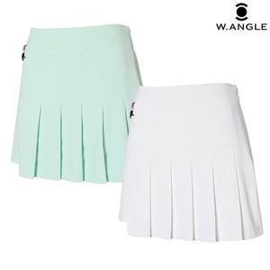 (와이드앵글)  WWM22Q13 여성 WL 부분 플리츠 A라인 큐롯