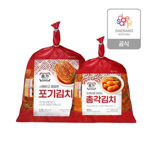 [종가] 포기김치4kg+총각김치850g 증정
