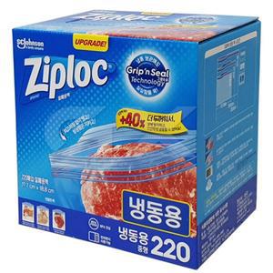[지퍼락] 더블지퍼백 중형 220매 냉동용 gx