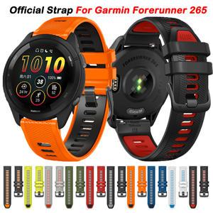 Garmin Forerunner 265 시계 밴드 실리콘 밴드 965 255 음악 745 Venu 2 Vivoactive 4 액티브 팔찌 스트랩