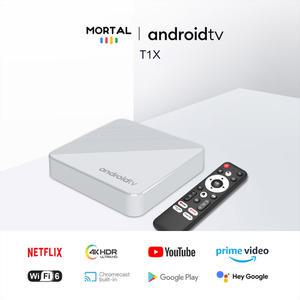 크롬캐스트 리얼리티 TV 박스 Android14 T1X 8K 비디오 HD 구글 음성 제어 H313 WiFi BT HDMI 8G RAM NETFLIX 스마트 셋톱박스
