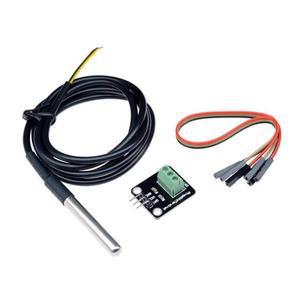 DS18B20 온도 센서 모듈 키트 방수 100CM 디지털 케이블 Arduino 용 스테인레스 스틸 프로브 터미널 어댑터