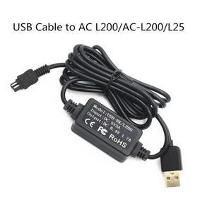 AC-L200 AC-L25A USB 어댑터 소니 호환 사이버샷 카메라용 전원 케이블 Handycam DCR-IP DVD HC SR PC HDR-