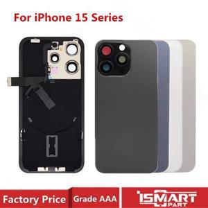 iphone 호환 15 Pro Max 15 Plus 후면 유리 커버 후면 케이스 도어 하우징(무선 플렉스 케이블 금속판 교체