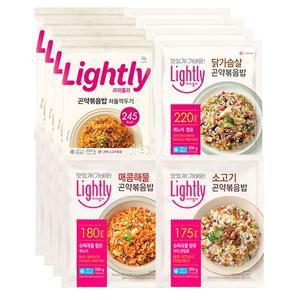 곤약볶음밥 200g 차돌깍두기4+매콤해물4+소고기4+닭가슴살4 총16봉