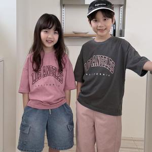 아동 유아 주니어 남아 여아 여름 데일리 티셔츠 로스 반팔 티