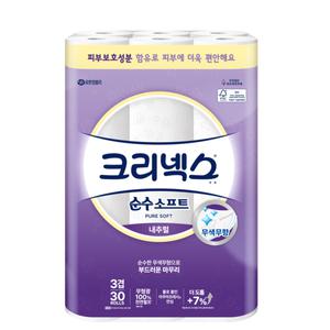 크리넥스 3겹 순수소프트 내추럴 30m*30롤
