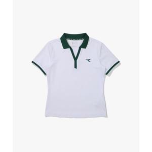 매장정품 디아도라 DIADORA 클래식 테니스 카라 반팔 티셔츠 우먼 WHITE D5222TTS50SWH 567373