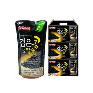 삼육 검은콩&칼슘 두유 190ml 20팩 40팩 파우치 1+1 고단백 고칼슘 임산부 어르신