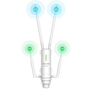 WAVLINK 실외 AC1200M WiFi AP, 듀얼 밴드 고전력 무선 라우터