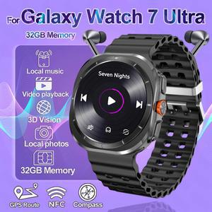 갤럭시 워치 7 울트라 스마트 32GB 메모리 GPS NFC 1 5 인치 HD AMOLED 스크린 피트니스 트래커 건강