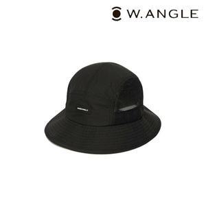 [와이드앵글]  WMM23C14Z1 CO 메쉬 포인트 사파리 버킷햇 (Black)