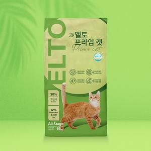 엘토 프라임캣 대용량 대포장 고양이 길냥이 길고양이사료 15kg