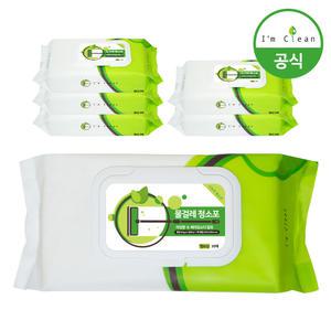 [내일도착] 아임클린 물걸레청소포 특대형 캡형 30매 6입