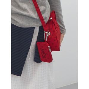 엔조 블루스 ENZO BLUES 더블 로고 도트 월렛 Red
