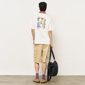 UNISEX 웨스턴 레귤러 반팔티 [WHITE] / SBE2U01011-MAN
